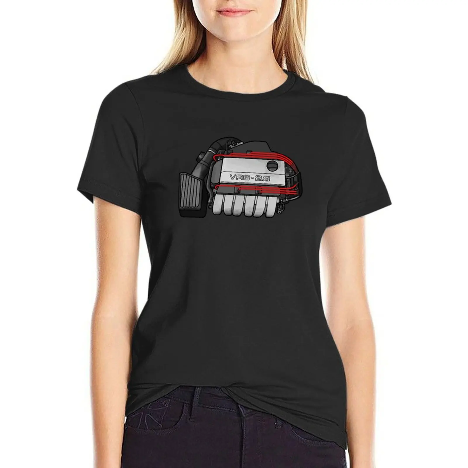 VR6 2.8 Top T-Shirt anime clothes oversized lady clothes t shirt for Women