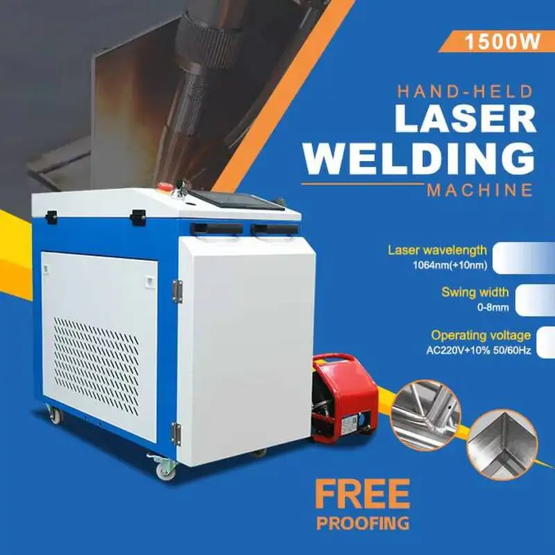 4 In 1 Handheld Fiber Machine 1500W For Metal Cutting Welding Rust Removal And Weld Seam Cleaning Laser Welder