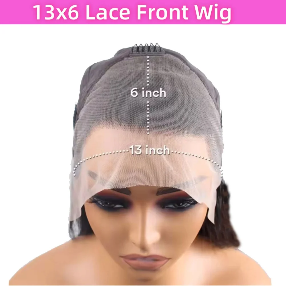 Pelucas delanteras de encaje 13 × 6 de onda profunda, peluca rizada de jengibre transparente de cabello humano prearrancada, peluca Frontal de encaje de 220 de densidad para mujer 350