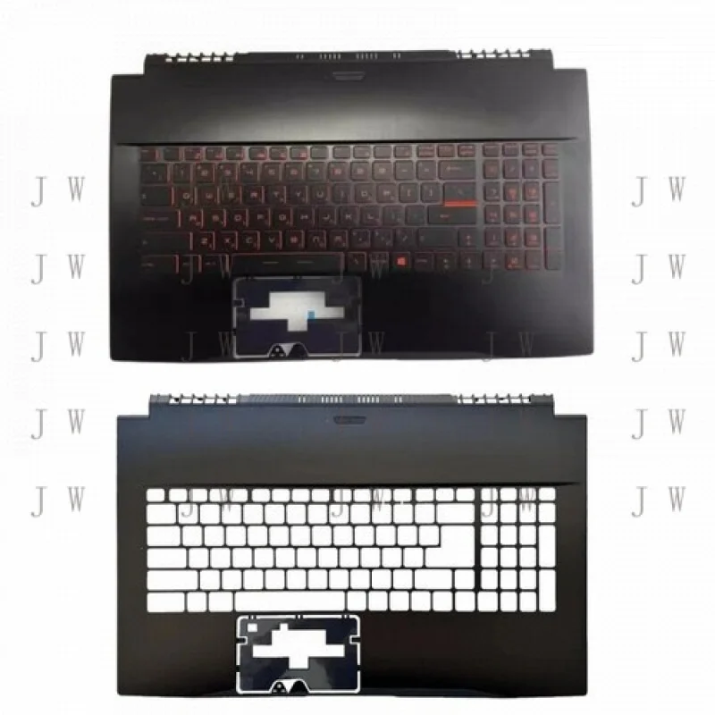 

Клавиатура DDJ для MSI GF75 MS-17F1 17F2 17F3 17F5 с красной подсветкой и верхней крышкой для рук (пальмрестом)