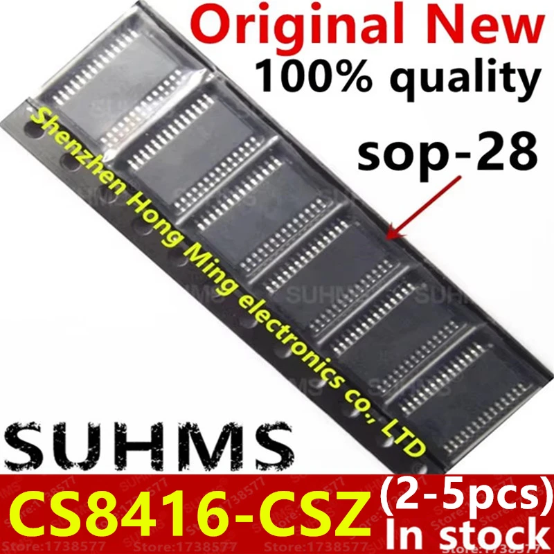 (2-5piece)100% New CS8416-CSZR CS8416-CSZ 8416-CSZ sop-28 Chipset