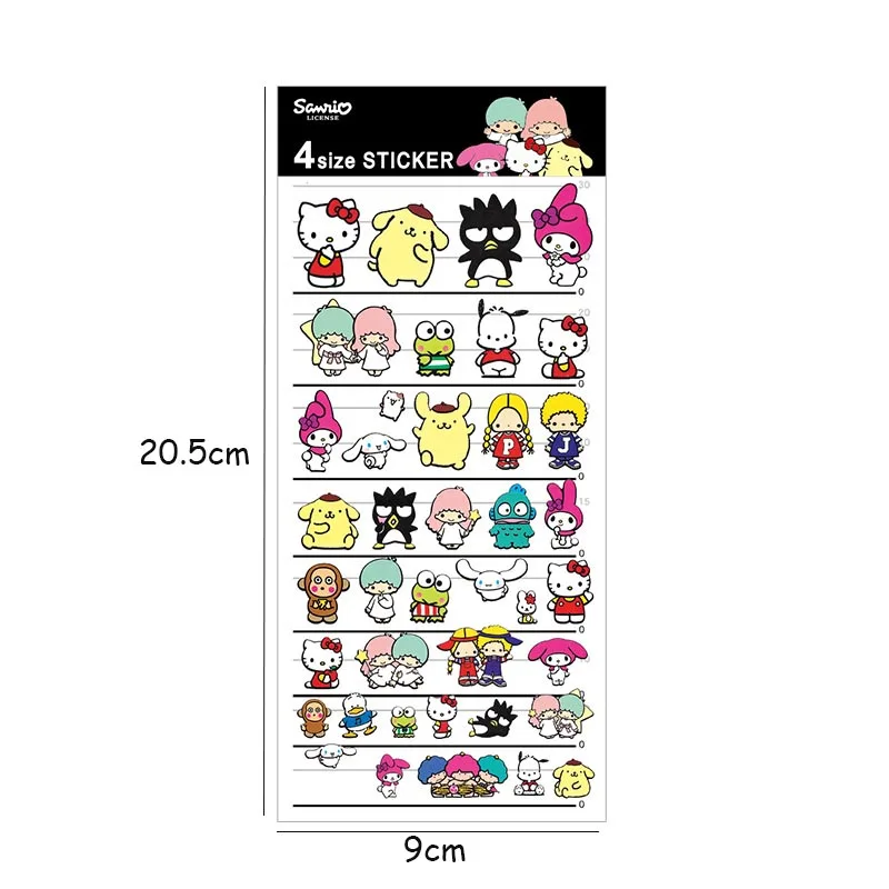 Imagem -06 - Sanrio Hangyodon Keroppi Washi Adesivos Pinguim Kawaii Faça Você Mesmo Diário Papelaria Decorativa Álbum Adesivo Etiqueta da Vara 60 Pcs por Lote