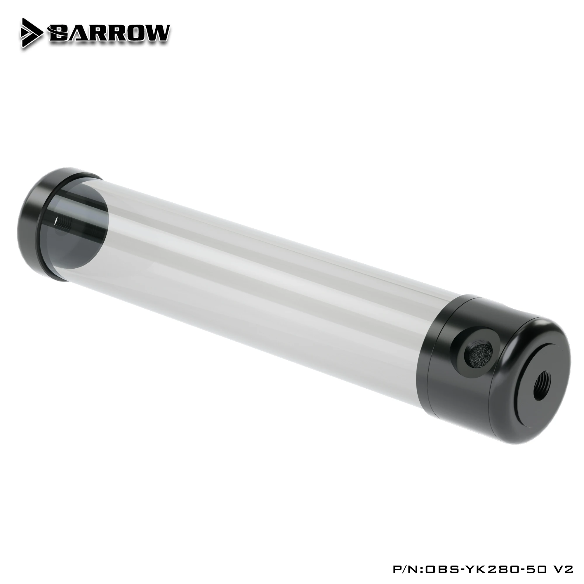 Barrow OBS-YK-50V2 50mm Diameter Acrylic Cylindrical Tanks Transparent Wall 130/180/230/280mm Length Water Cooling Reservoir