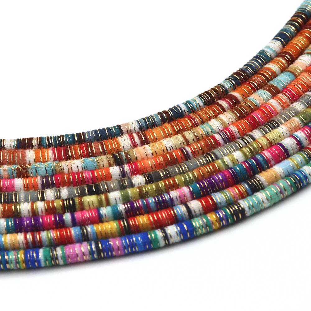 

1M/lot 6MM charming cotton thread with gold thread circular colored PU leather rope DIY shoes/hats/bags and other jewelry making