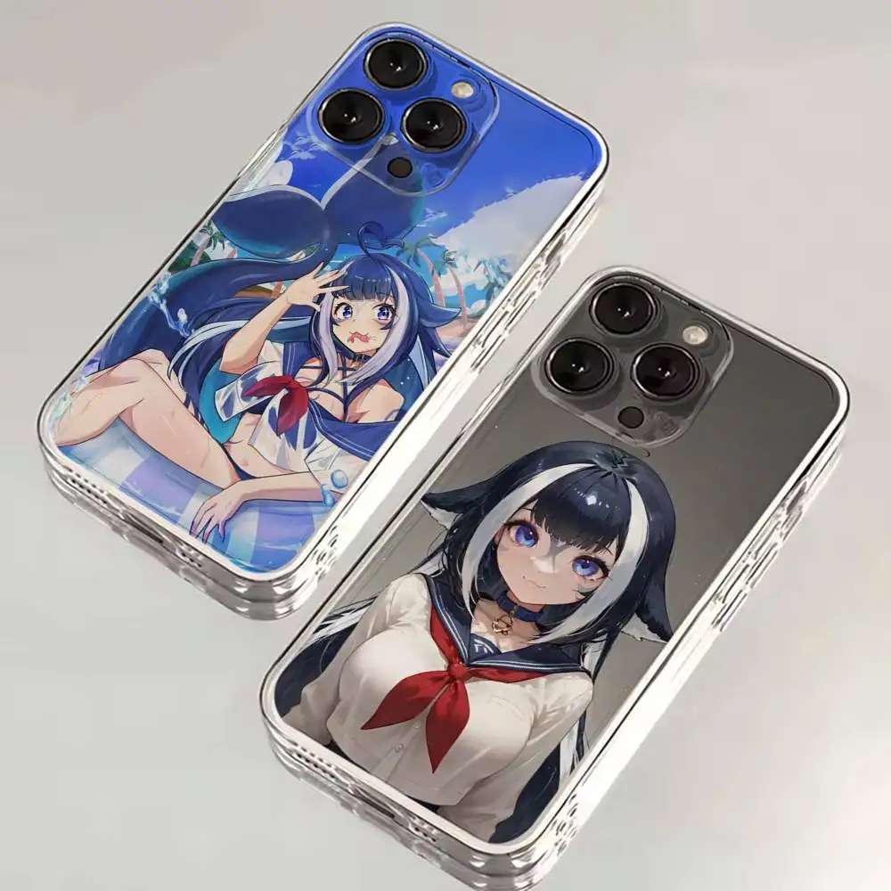 

Shylily Vshojo Vtuber Phone Case For iPhone 16,15,14,13,12,11 Plus,Pro,Max,XR,XS,X,7,8 SE,Mini Transparent Silicone Soft