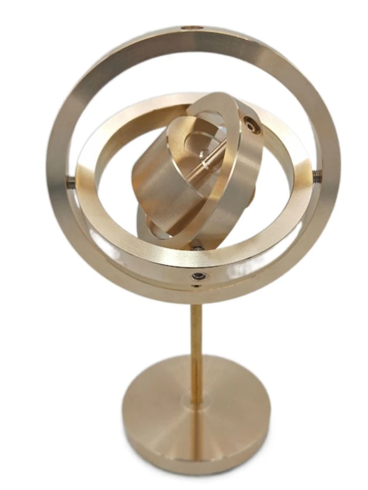 Three-Axis Metal Mechanical Gyroscope Toy Rotary Angular Momentum Student Scientific Mechanics Teaching Inertial Guidance