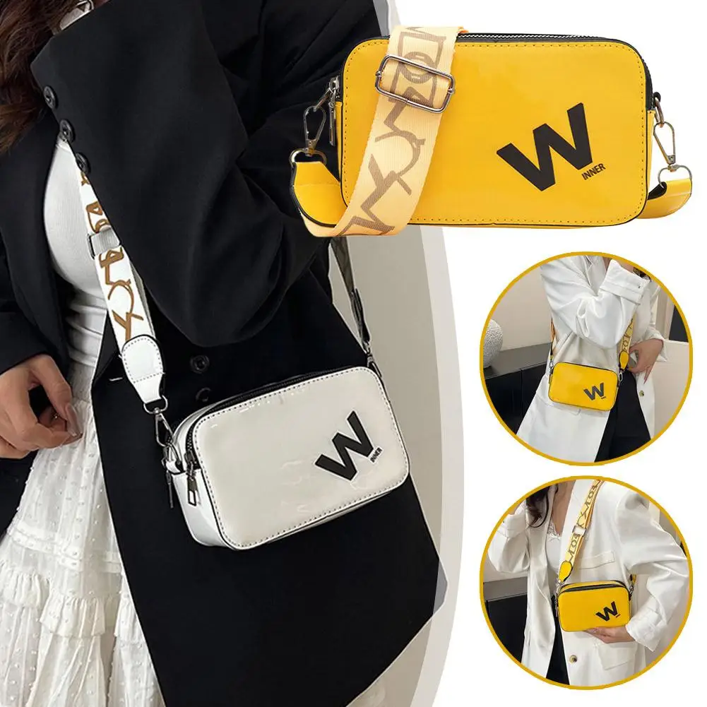 

Креативный дизайн, женская мини-сумка для фотоаппарата, модная и простая, новинка 2025, женская сумка на плечо, портативная маленькая квадратная сумка