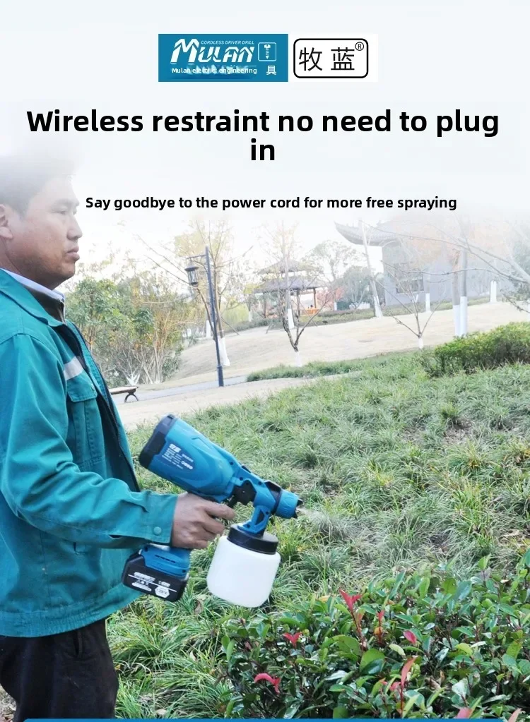 

Электрический пистолет-распылитель 110 В/220 В, мощный небольшой распылитель латексной краски с литиевой батареей для покрытия AD