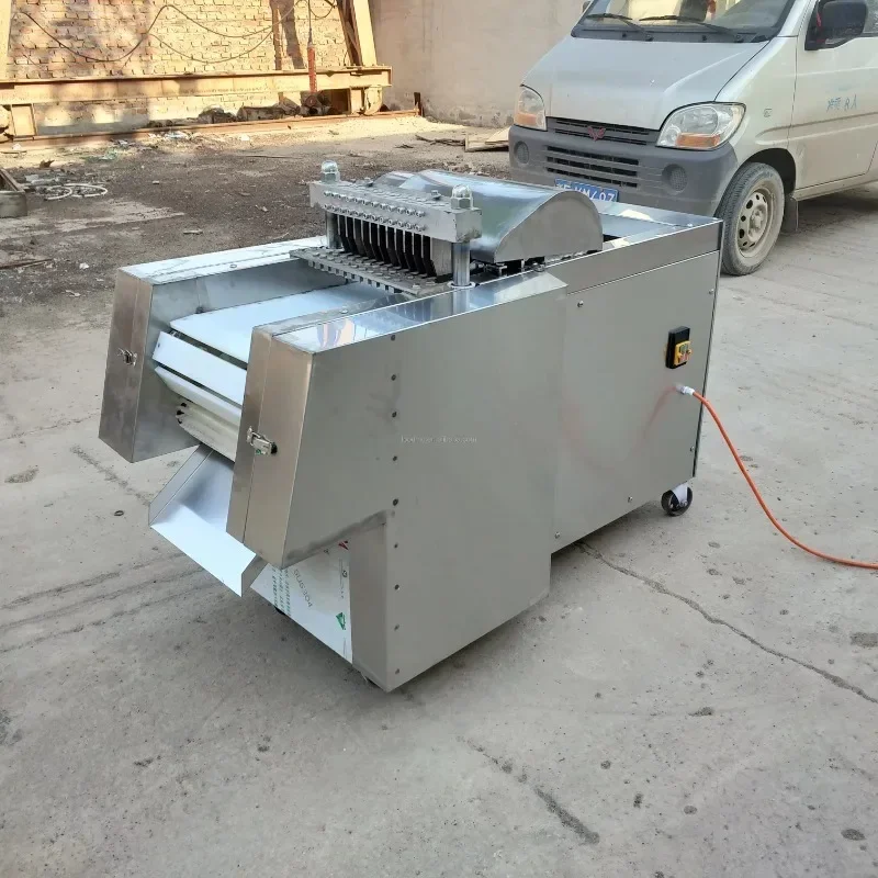 2025 Hot Selling Product - Fully Automatic Bone-in Chicken Dicing Machine, Frozen Meat Cutting Machine, Pork Ribs