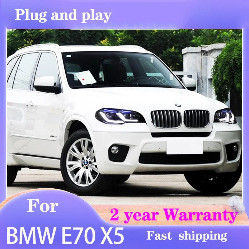 Car Styling for BMW X5 E70 Headlight 2007-2014 E70 Head Light DRL Turn Signal High Beam Projector Lens