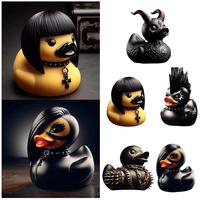 Duck Devil Duck Death Rock Duck Statue Car Styling Central Console Dashboard Auto Styling Decoration Car Interior Accessories