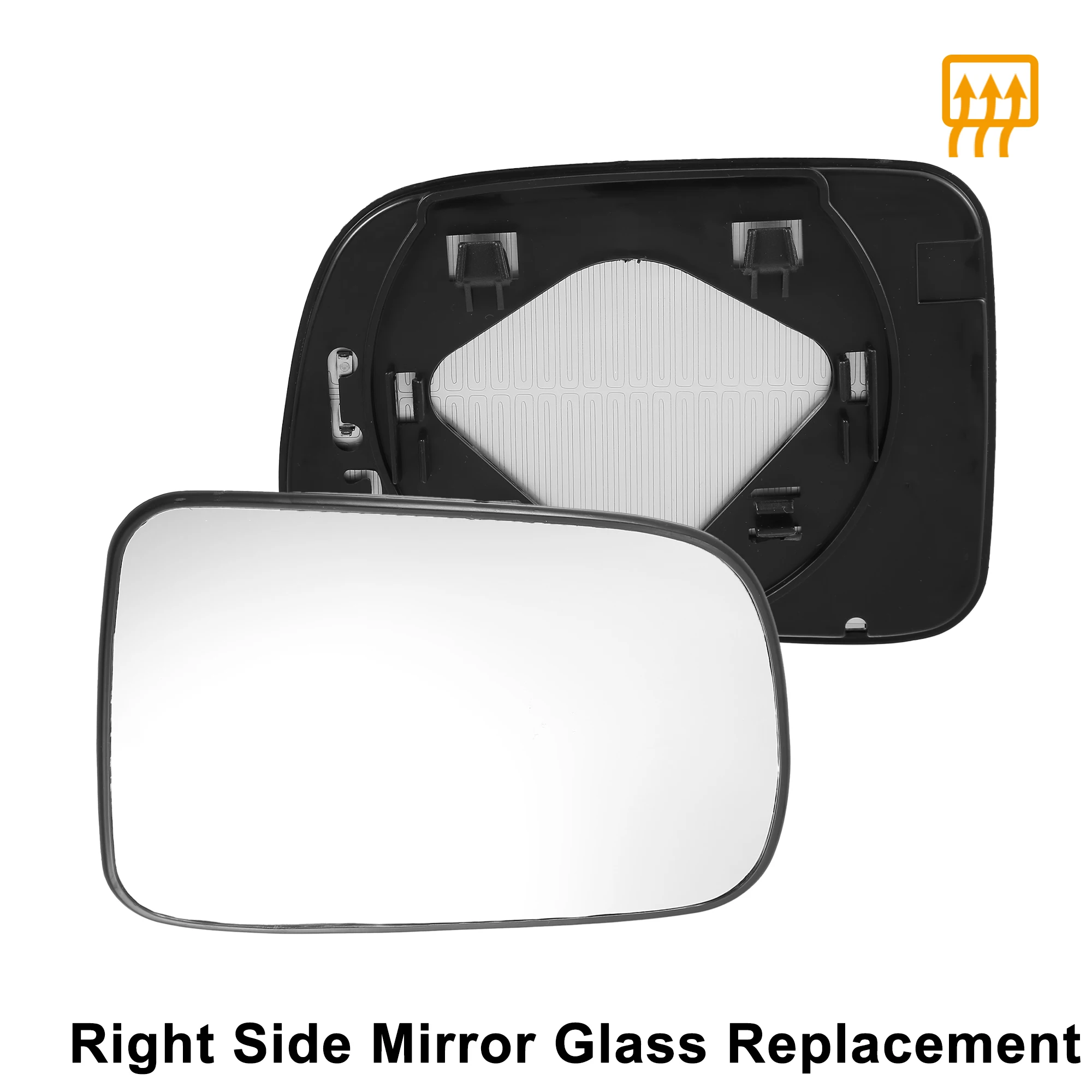 Uxcell espelho retrovisor do carro lado direito aquecido placa de apoio vidro para honda CR-V crv 1997 1998 1999 2000 2001 2002 2003 2004 2005