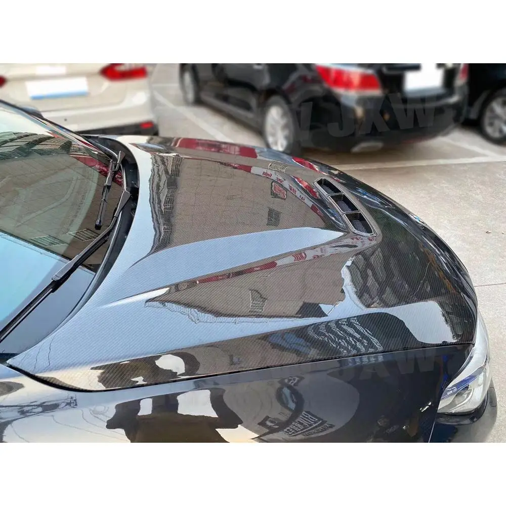 JXWANCF ألياف الكربون الجافة غطاء المحرك الأمامي غطاء فتحة التهوية لسيارات BMW 1 Series F20 2 Series F22 F87 M2 غطاء محرك السيارة CS Style #1