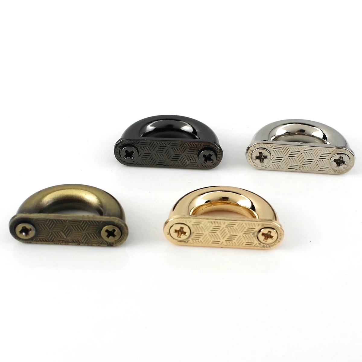 2pcs Metal D Ring Buckles Bag Connector Anchor Buckles Arch Bridge Hanger Hooks Bags Belts Strap Leather Craft Parts Accessories