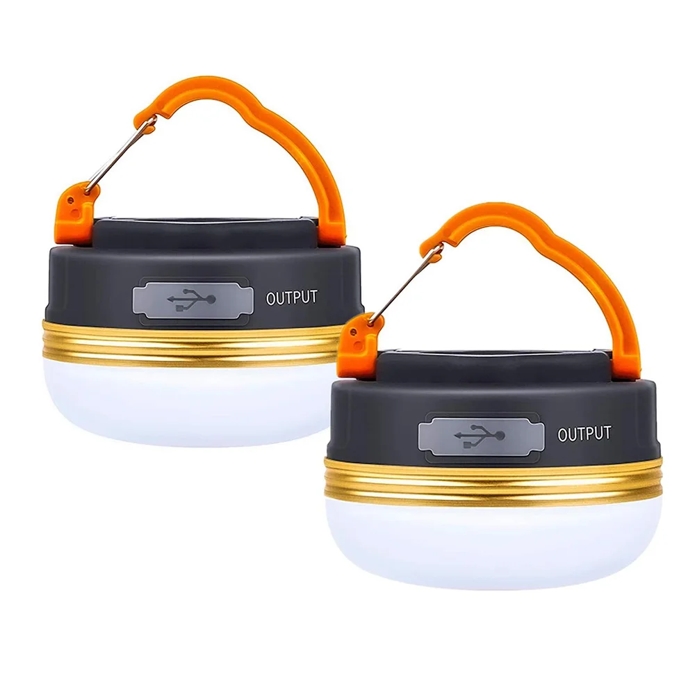LED Camping Lantern Rechargeable Portable Tent Light 3 Light Modes Handled Camping Lantern Flashlight For Hiking 、Fishing