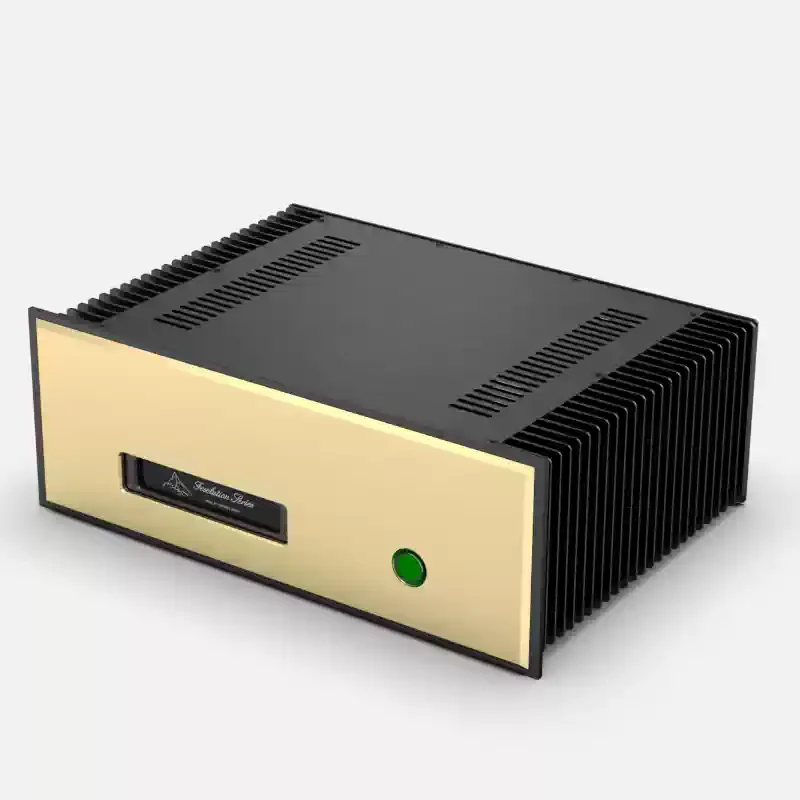 Depth 300MM /350mm/400 mm All-aluminum Class A power amplifier case, side heat sinks, all-aluminum case 4315 FM aluminum shell