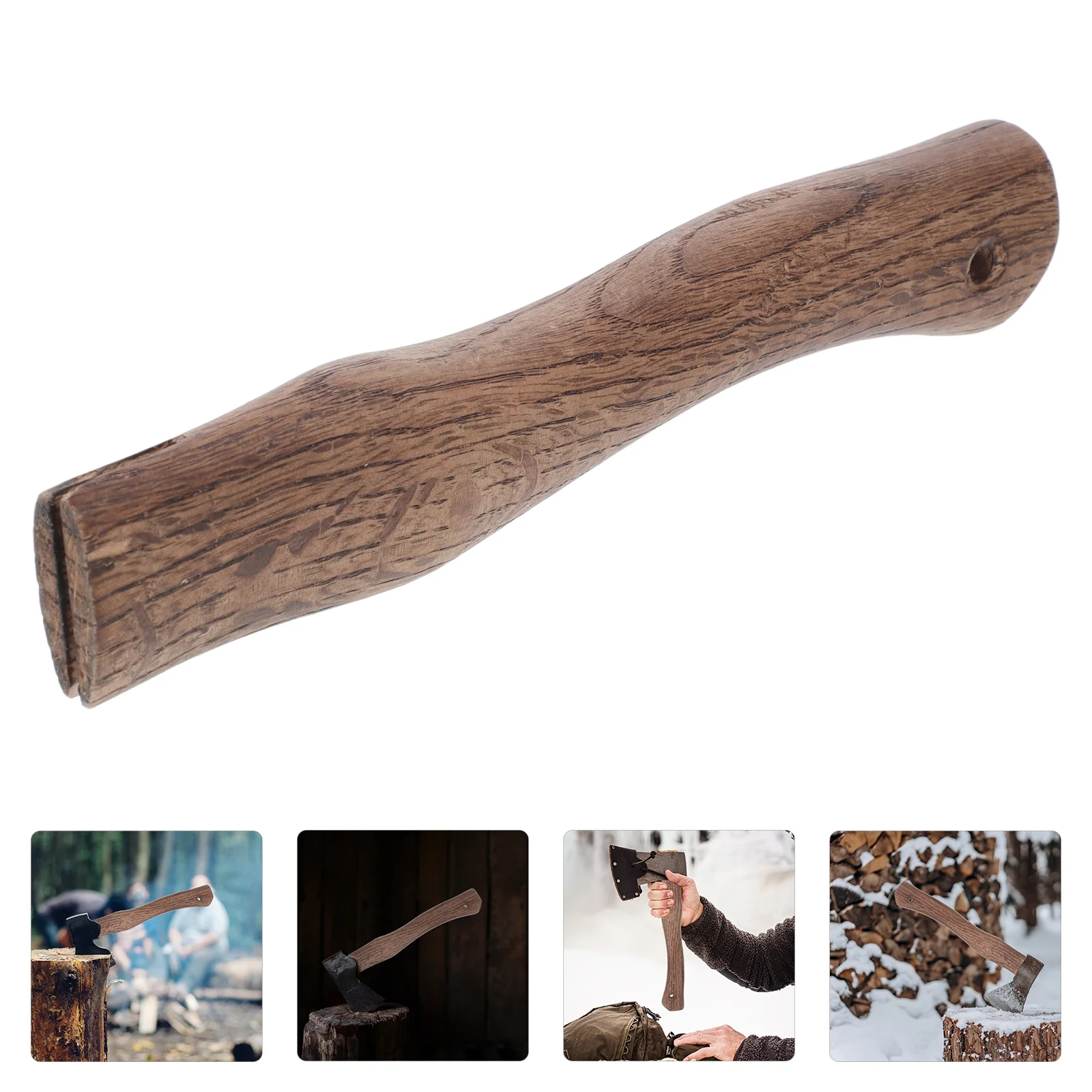 

Wood Hatchet Handle Replacement Wooden Handle For Axe Outdoor Pick Handle Axe Accessory 27cm Brown tomahawk handle