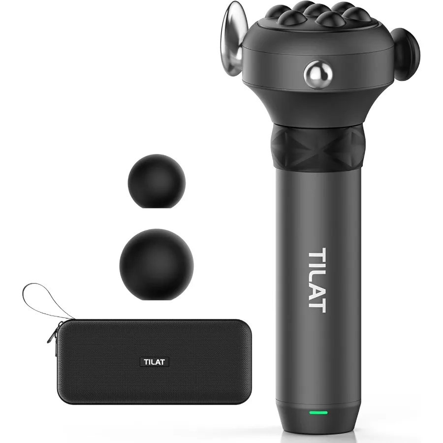 M1 Max Deep Tissue Vibration Therapy Massage Gun with 6500 RPM for Trigger Point Relief and Full Body Pain Management Ergonomic