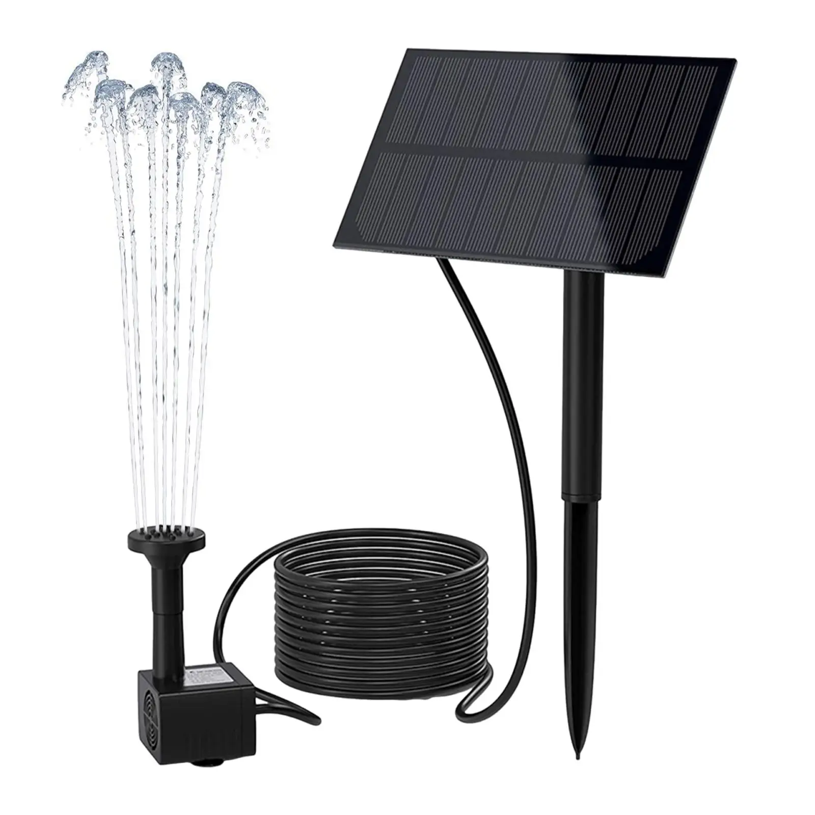 

Solar Powered Water Fountain Pump Set 5V for Aquarium Accessory Multipurpose