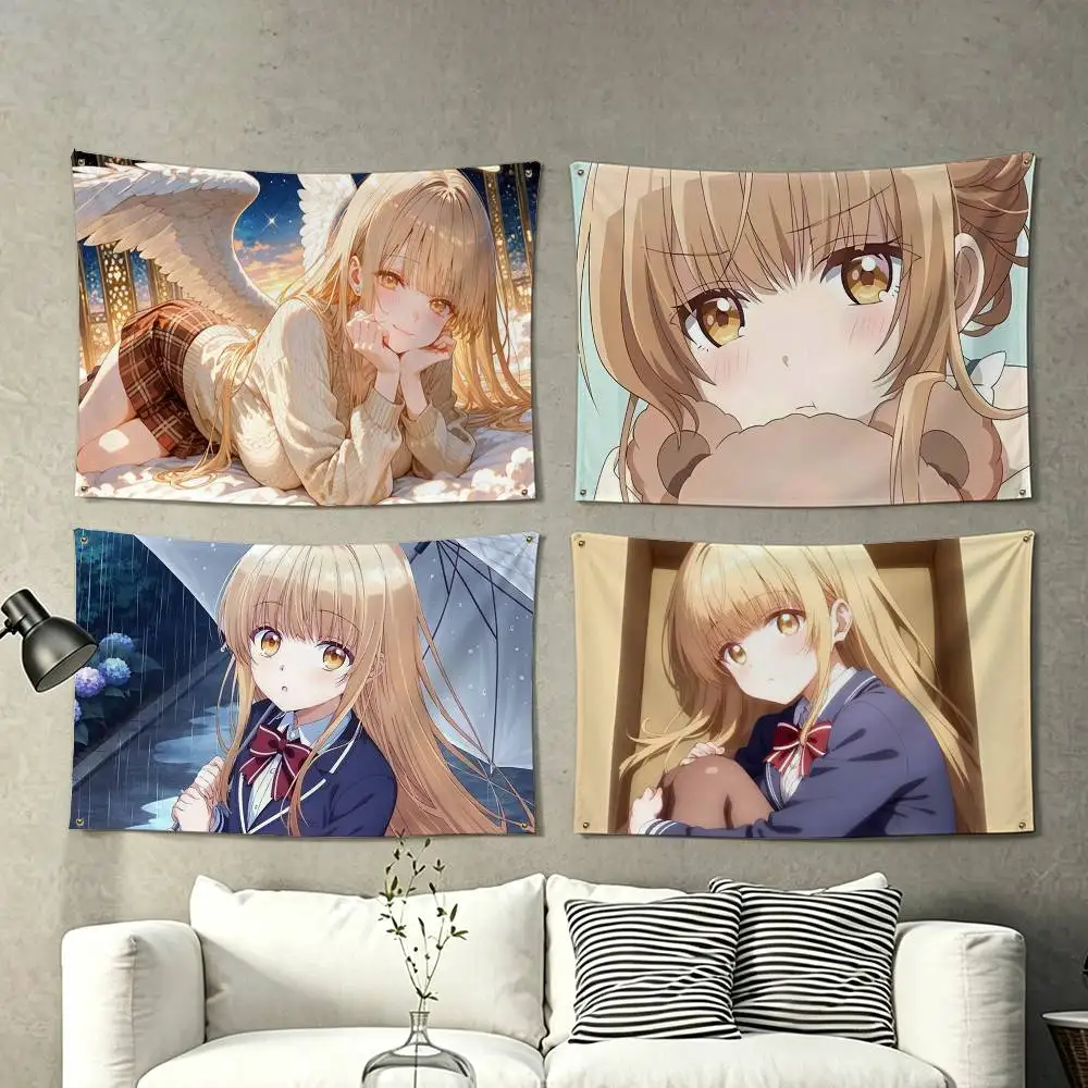 The Angel Next Door Spoils Me Rotten Flags for Bedrooms Home Decor Items Outdoor Decors Garage Decoration Flaga