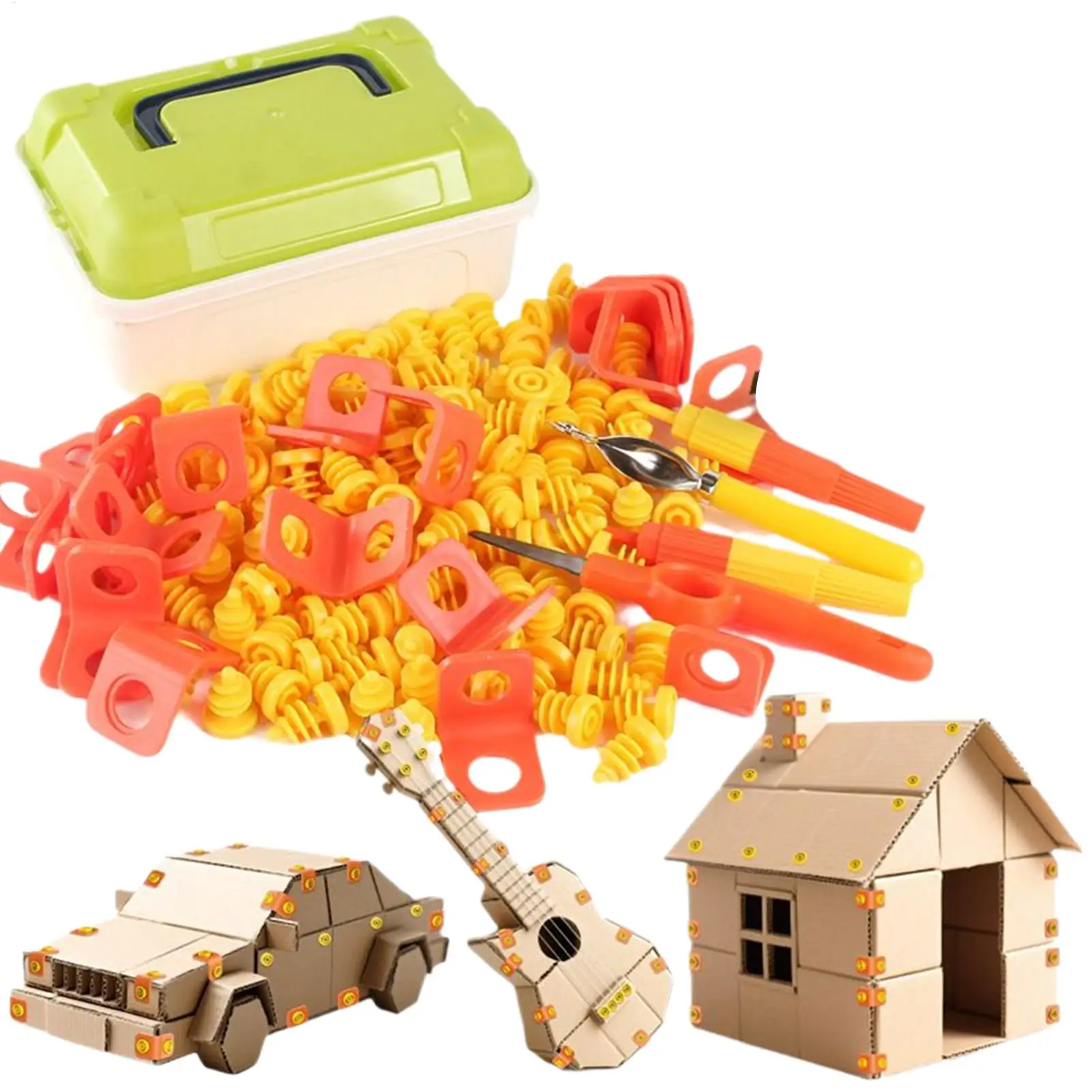 

Картонный резак для детей, набор инструментов для строительства картона, обучающие строительные игрушки для сына, мальчиков, семьи, девочек, дочек