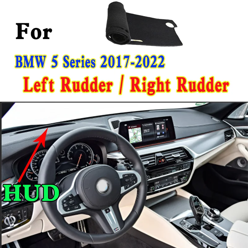 

For BMW 5 Series 520d 530i 525i 540i 550i M5 G38 G30 Car Dashboard Mat Accsesories Anti-reflective Anti-slip Anti-dirty Pad