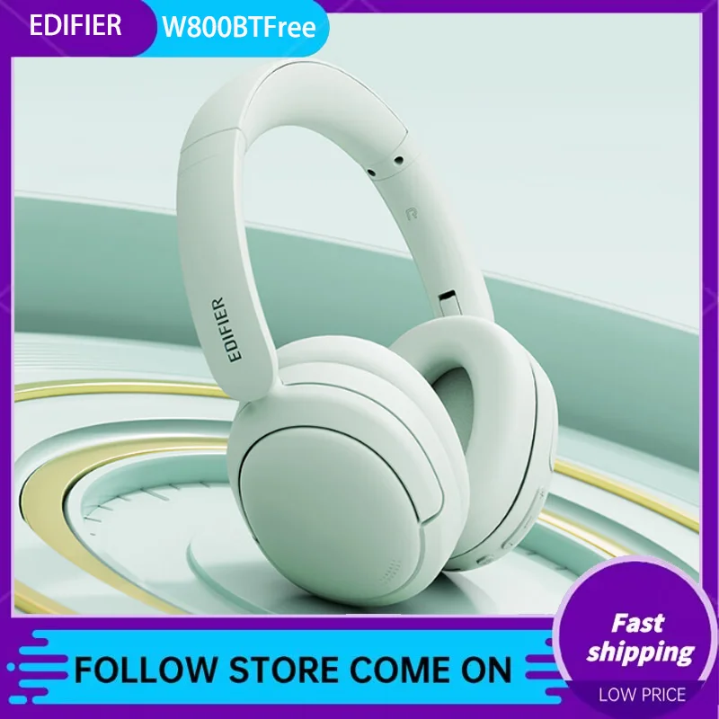 Edifier-Casque Bluetooth sans fil W800Custom free, casque antibruit, jeux Esports, musique de bureau, cadeau de vacances