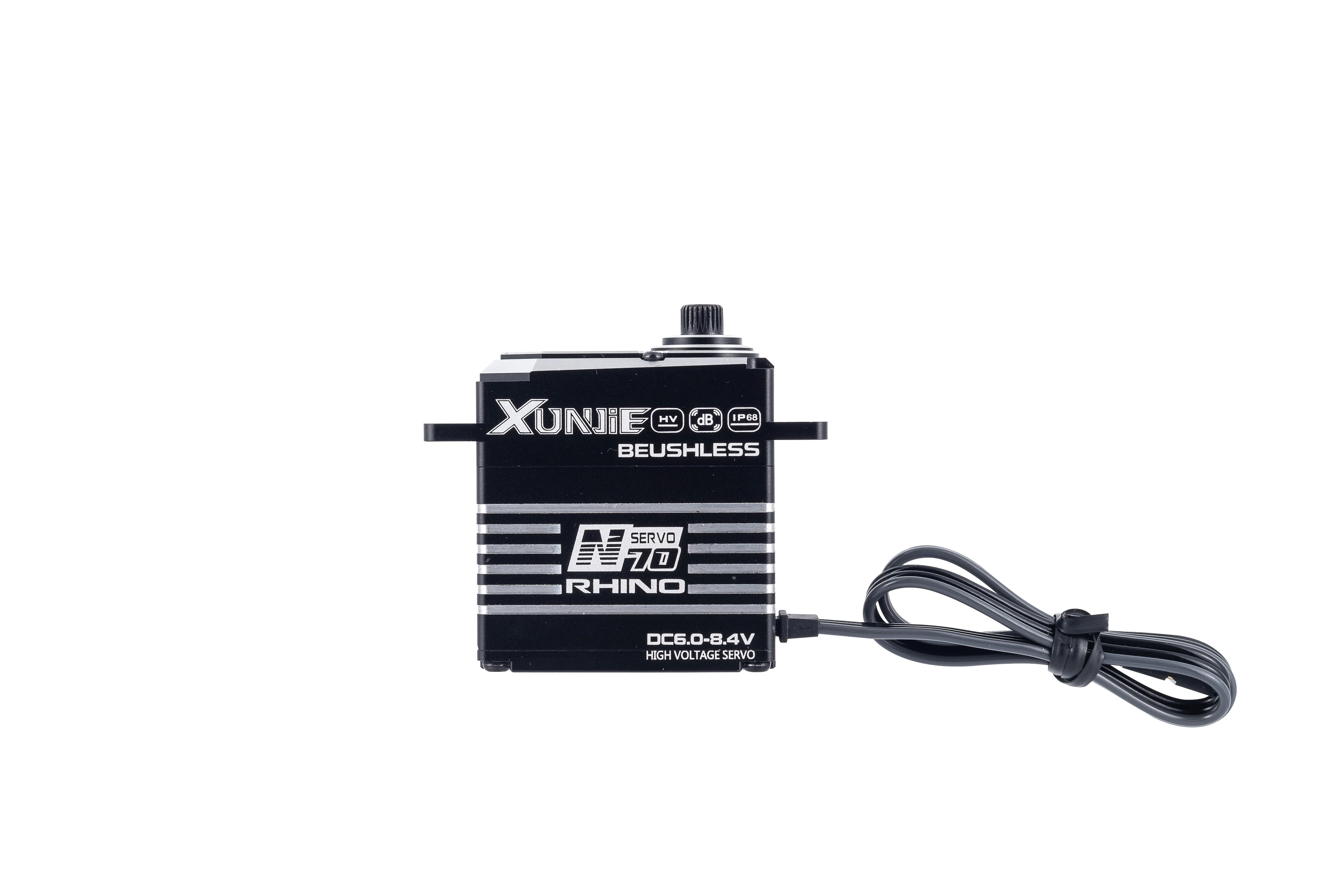 XUNJIE N70 N80 Brushless Digital Servo 70KG 80KG High Torque HV 4.8‑12V Steel Gear Full Metal Case 25T Programmable Servo RC