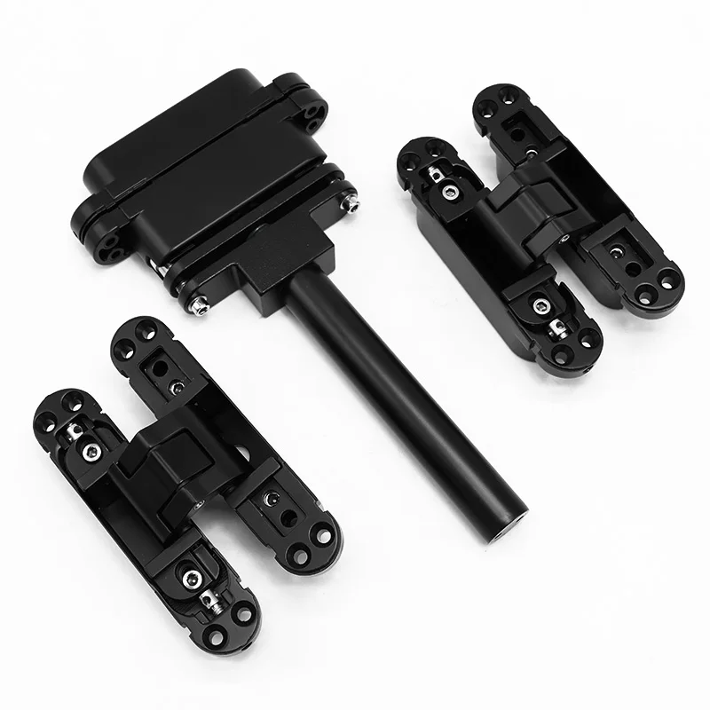 Matt Black 3D Adjustable Self Closing Hydraulic Hidden Concealed Door Hinge Soft close hidden door hinge