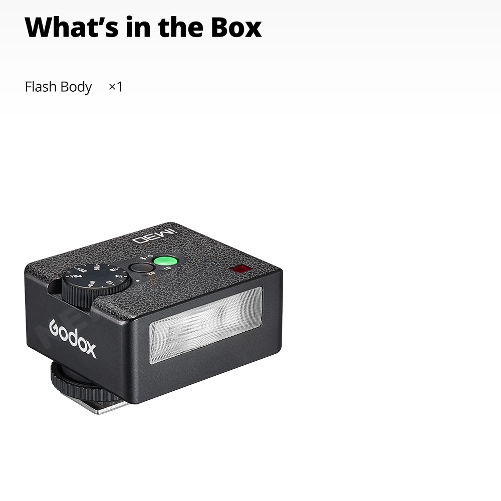 Godox iM30 Mini Portable Flash for Various Camera Models Output Levels 1/64 to Full for Godox iFlash Camera Outdoor