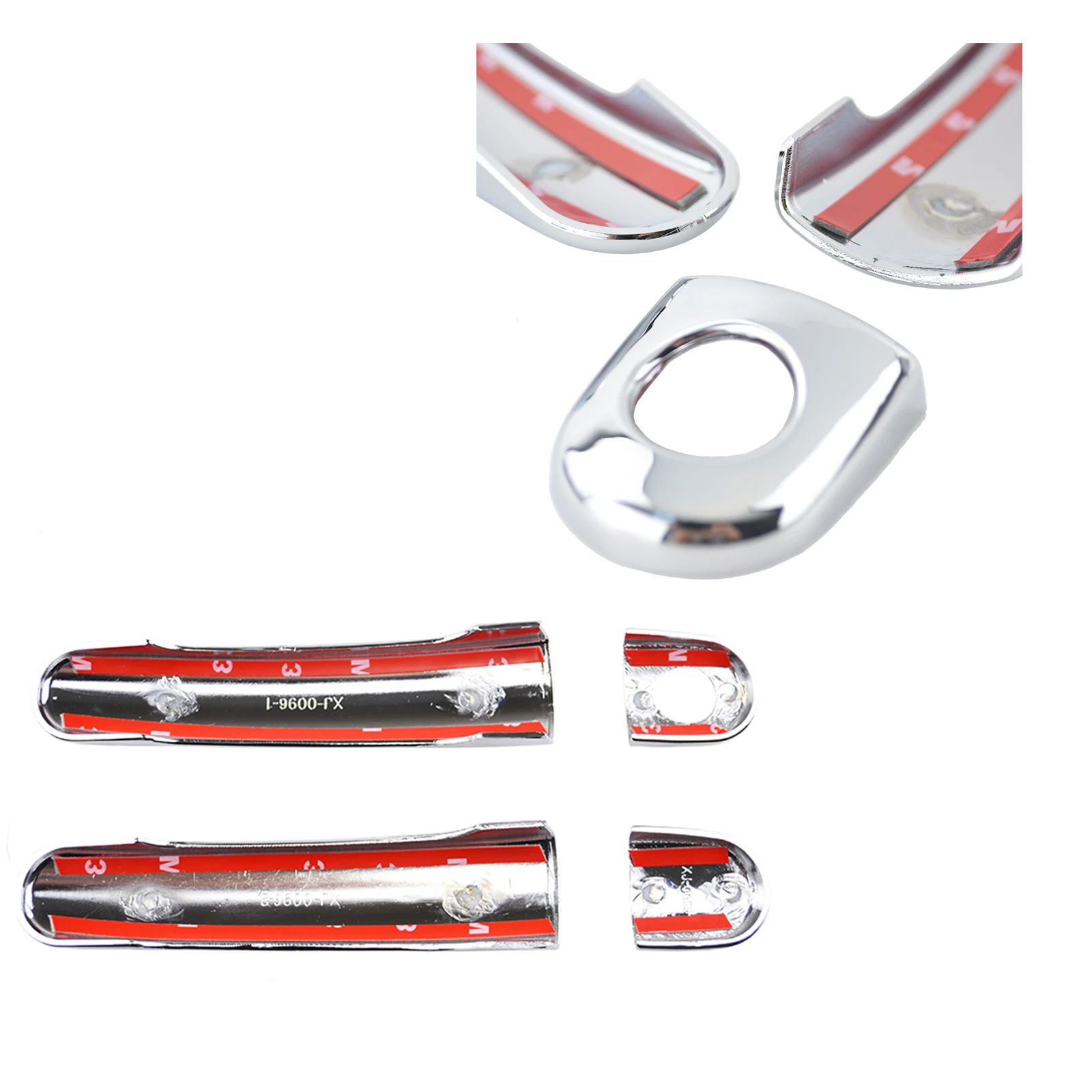 Chrome Door Handle Protective Covering Cover Trim For Vw Passat Golf Mk4 Polo Jetta Skoda Octavia Fabia Superb Seat Ibiza Leon