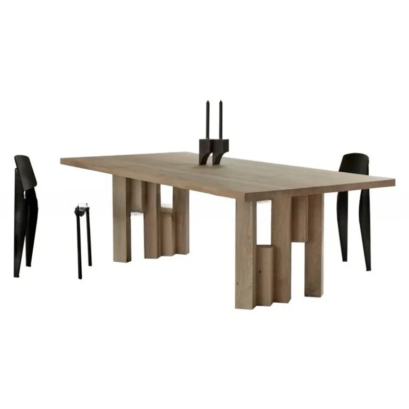 

Wabi Sandy Wind Solid Wood Te Tab le Leisure S imple Te a Tab le Model Roo m Club house