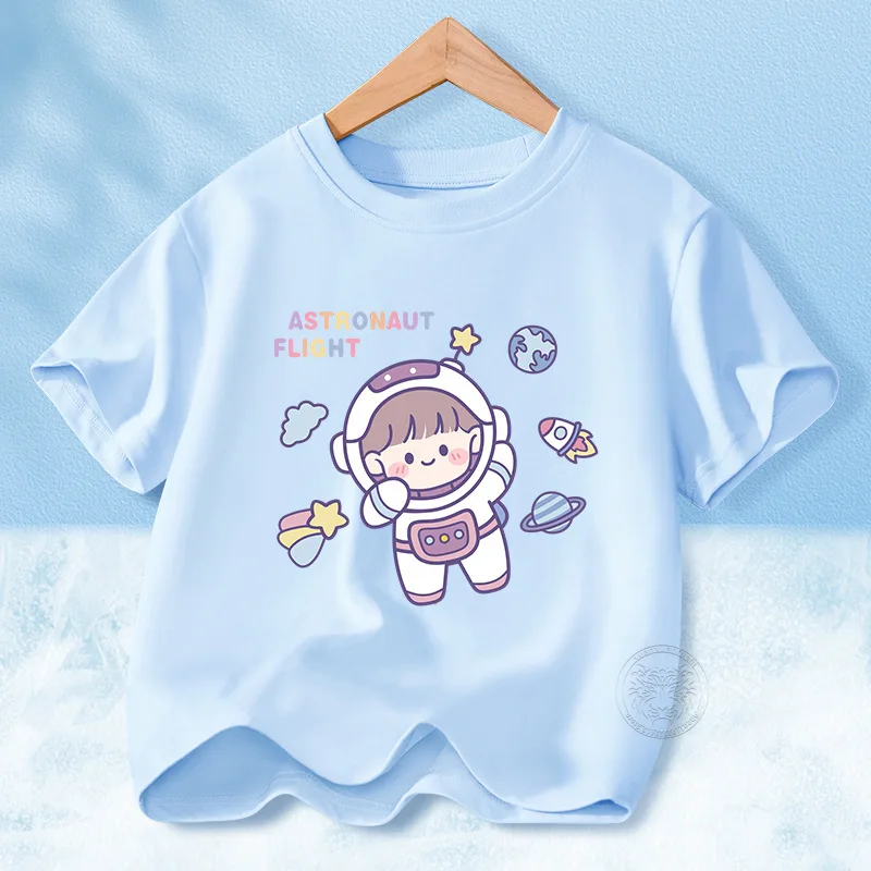 Children T-shirt Pure Cotton Short-sleeved Baby Girl Summer Clothes 2024 New Children's Bottoming Shirt Half-sleeved Top 100-160