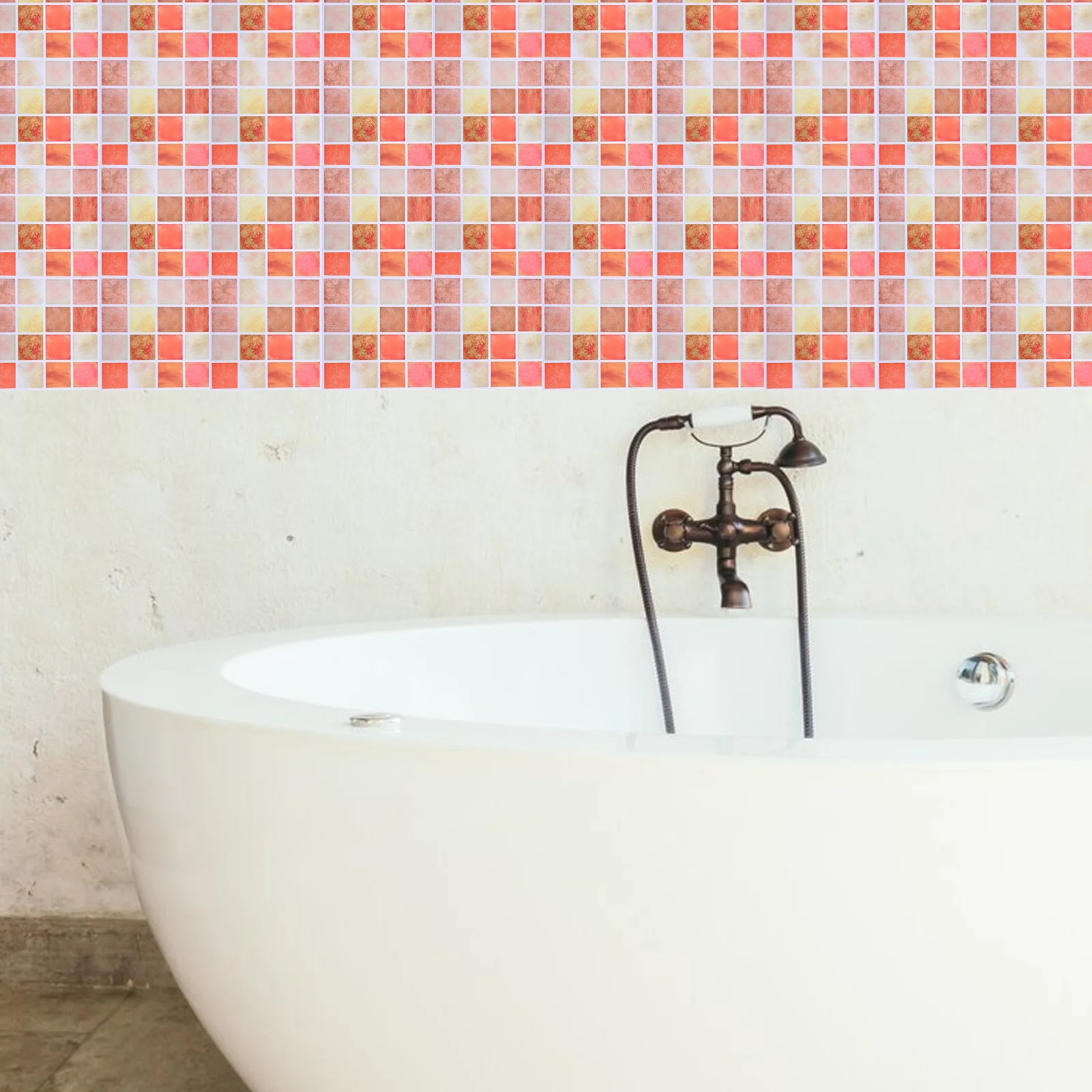 Waterproof Wall Stickers Kitchen Back Splash Sticky Tiles Three-dimensional Backsplash for