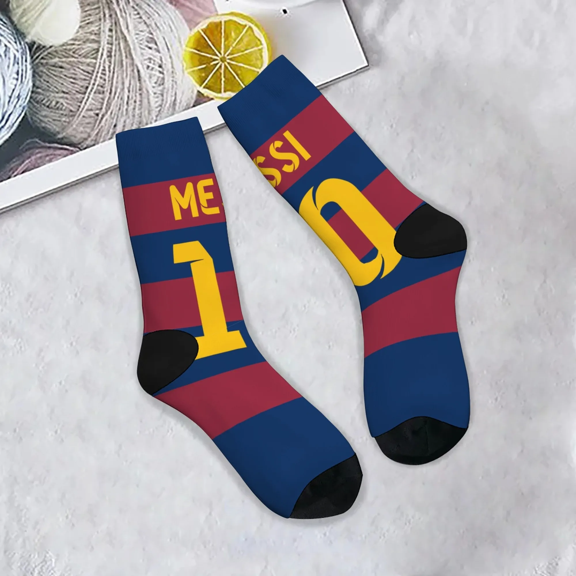 

Messi Soccer No.10 Men's Socks Novelty Funny Happy Socks Comfortable Breathable Anti-Slip Outdoor Casual Sports Socks Party Gift