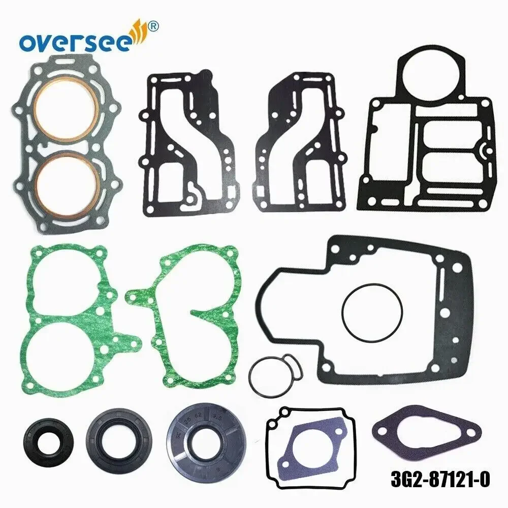 

3G2-87121 Lower Unit Gasket Set For TOHATSU MERCURY Nissan 2T 9.9HP 15HP Outboard Engine 351-01005