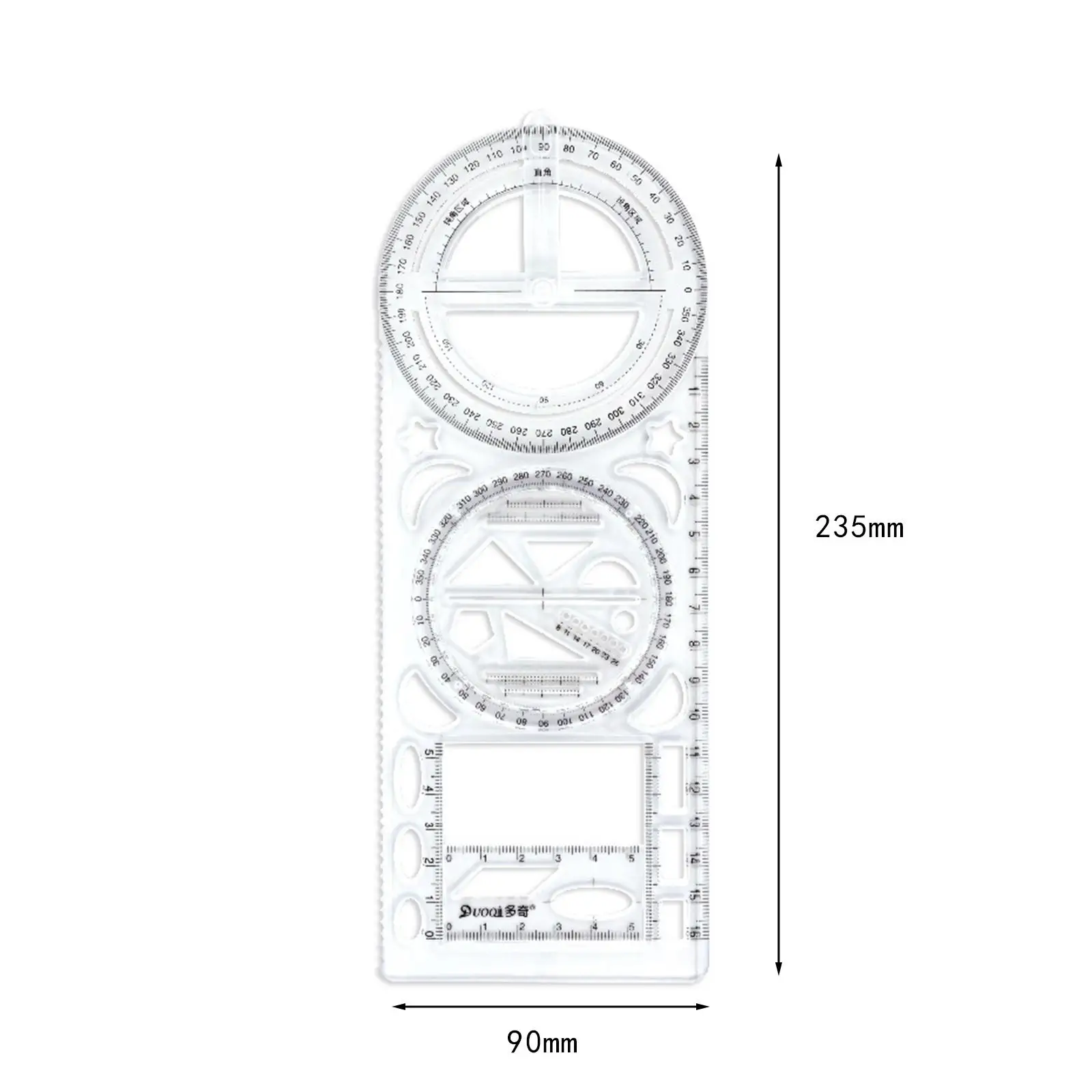 Drawing Template Mathematics Multifunctional Geometric Ruler Mathematics Drawing