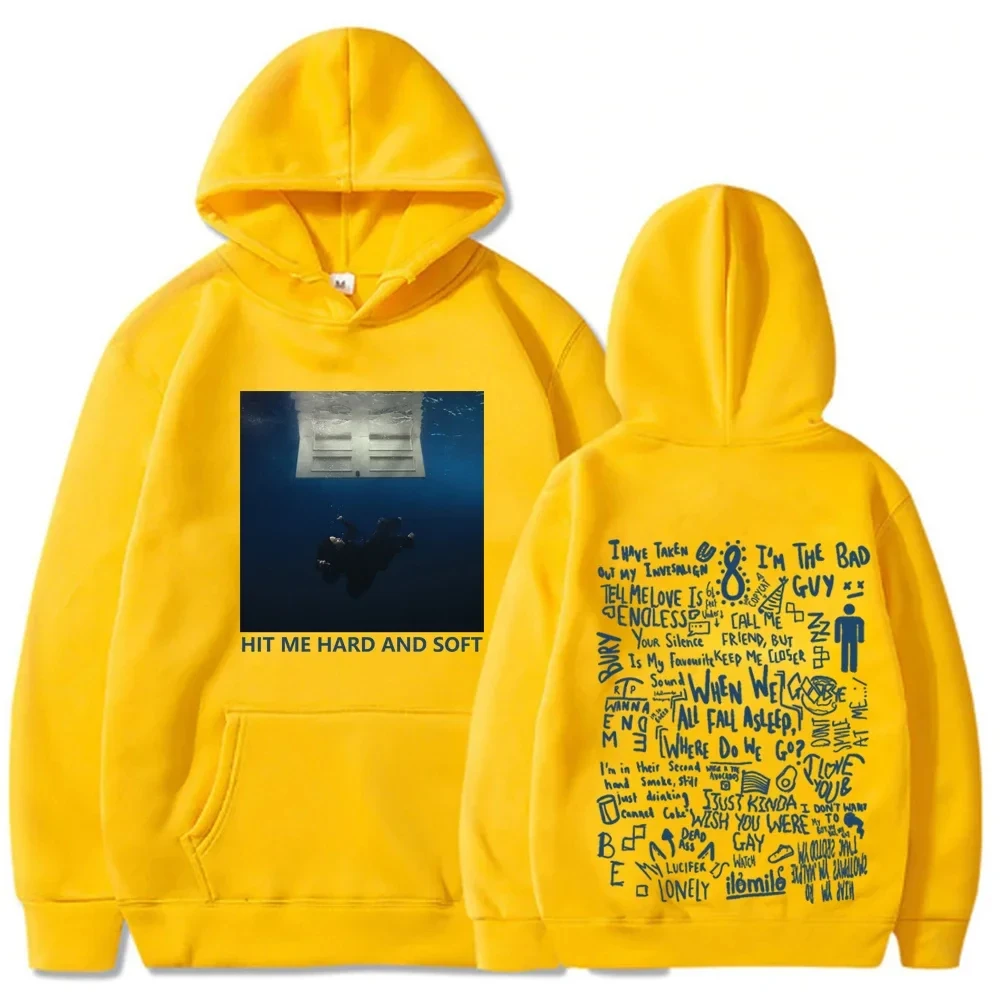 

Толстовка с капюшоном Billie, мужская толстовка с капюшоном Sudaderas, мужская повседневная спортивная толстовка 2024, Hit Me Hard and Soft Tour, рождественский свитер