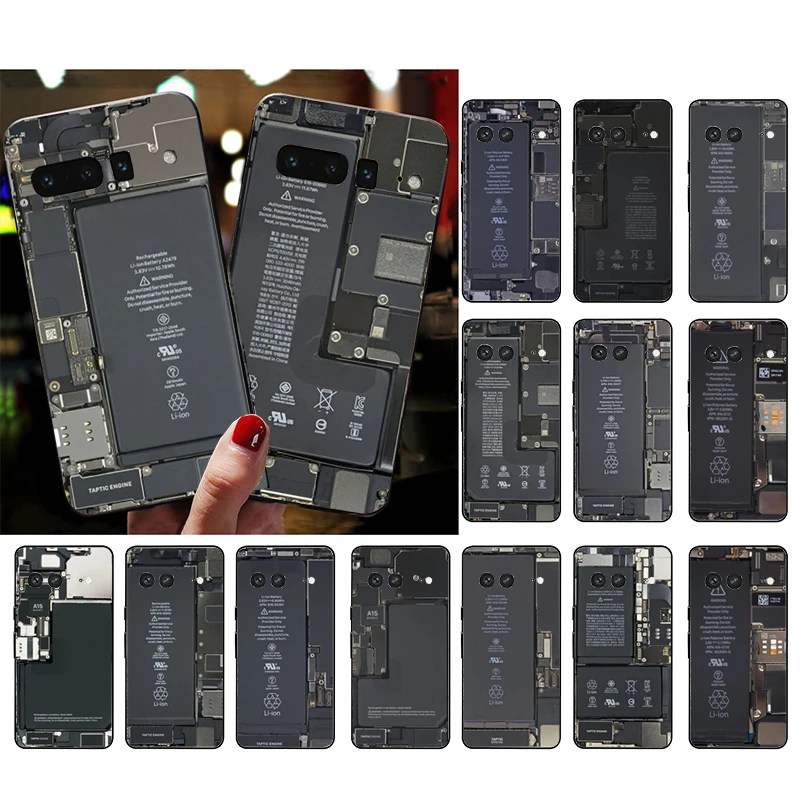 Battery Phone Case for Google Pixel 9 Pro XL 9 8 7 Pro 8A 7A 7 6A 6 Pro Pixel 4 3 XL 5 6 4A Motherboard Circuit board