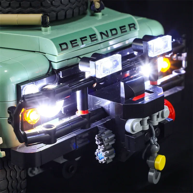 Set di illuminazione per auto 10317 Land Rover Defender 90 Road-Off Car Creator Expert non Include Building Block (solo Kit di luci a Led)