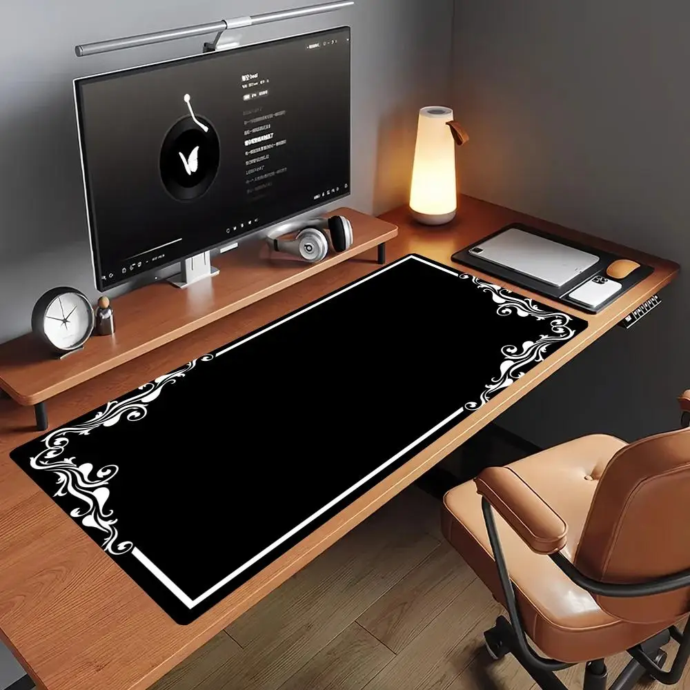 Vintage Lace Frame Blank Mouse Pad Desk Mat Non Slip Rubber Base Thick Rubber For Office Gaming Desk Decor