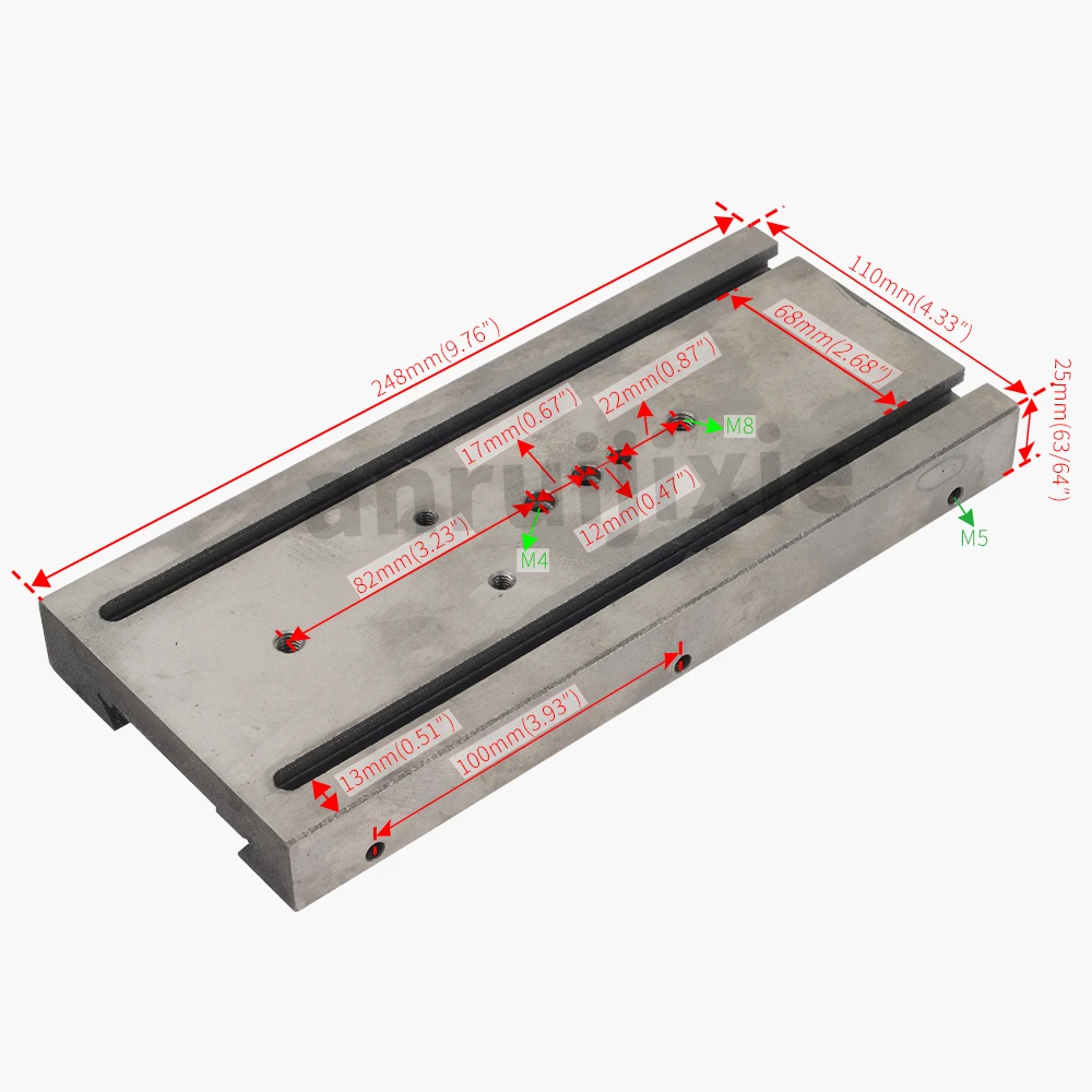 Glissière transversale, dégager centrale pour SIEG SC4, pièces de rechange pour mini-tour de bricolage