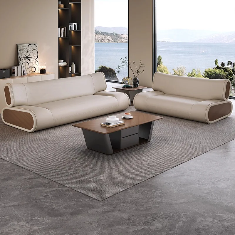 

Office sofa Modern simple business reception sofa Light luxury high-end sense Company reception area
