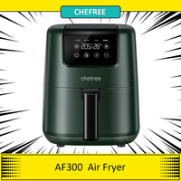 CHEFREE AF300 Air Fryer, 2 Litre, 4-in-1 Multicooker,900W , Digital Touchscreen, Nonstick, Dishwasher Safe, Less Oil, Low Noise