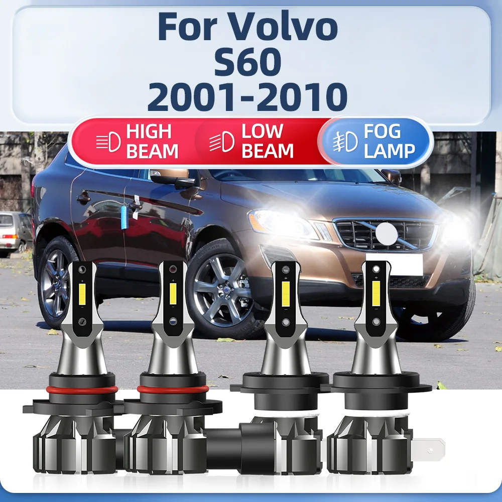 

LED Canbus Car Lights 240W 40000LM CSP Chip Auto Lights 6000K Turbo Lamps 12V For Volvo S60 2001-2005 2006 2007 2008 2009 2010