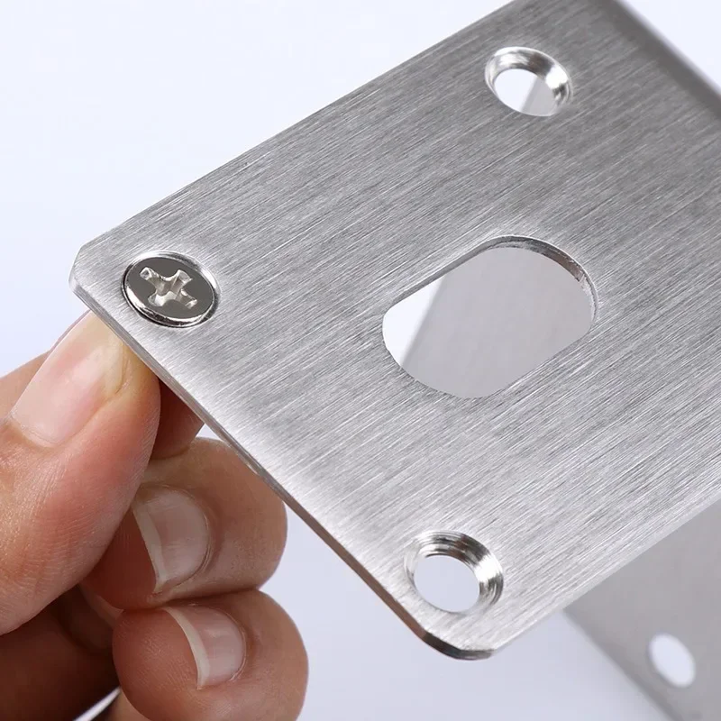 10pcs Stainless steel Angle code wooden box Angle frame 90 degrees back back hole L-type right Angle code furniture