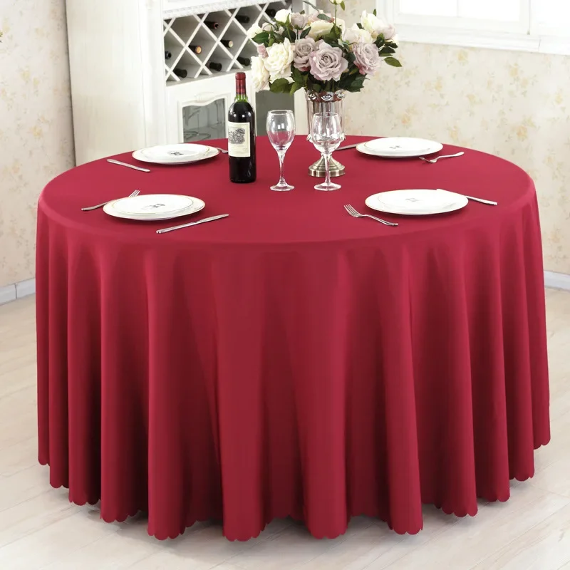 24colors Polyester Round Tablecloth Solid Color Table Cloth For Wedding Birthday Banquet Party Restaurant Table Cover Home Decor