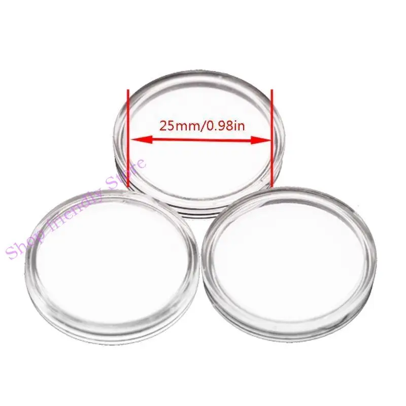 594A Capsules moeda Titular moedas para moedas Round Cards Tags Collection Supplies