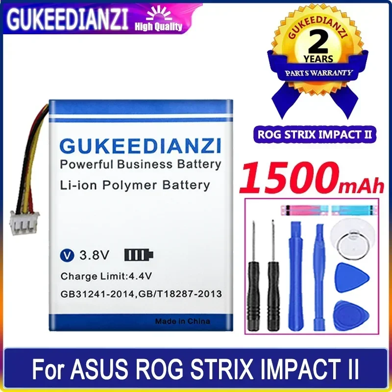 Battery 1050mAh/1500mAh For ASUS ROG STRIX IMPACT II 2/GLADIUS III 3 II 2/Keris/PUGIO II 2/Chakram Mobile Phone Batteries