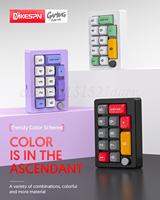 K808 Numeric Keyboard Customize Macro Programmable Fully Hot Swappable Gaming Mechanical  Keypad 7 Color RGB Light 13 Key Keypad